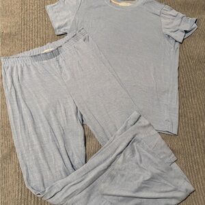 PJ Salvage Light Blue Knit Pajama Set